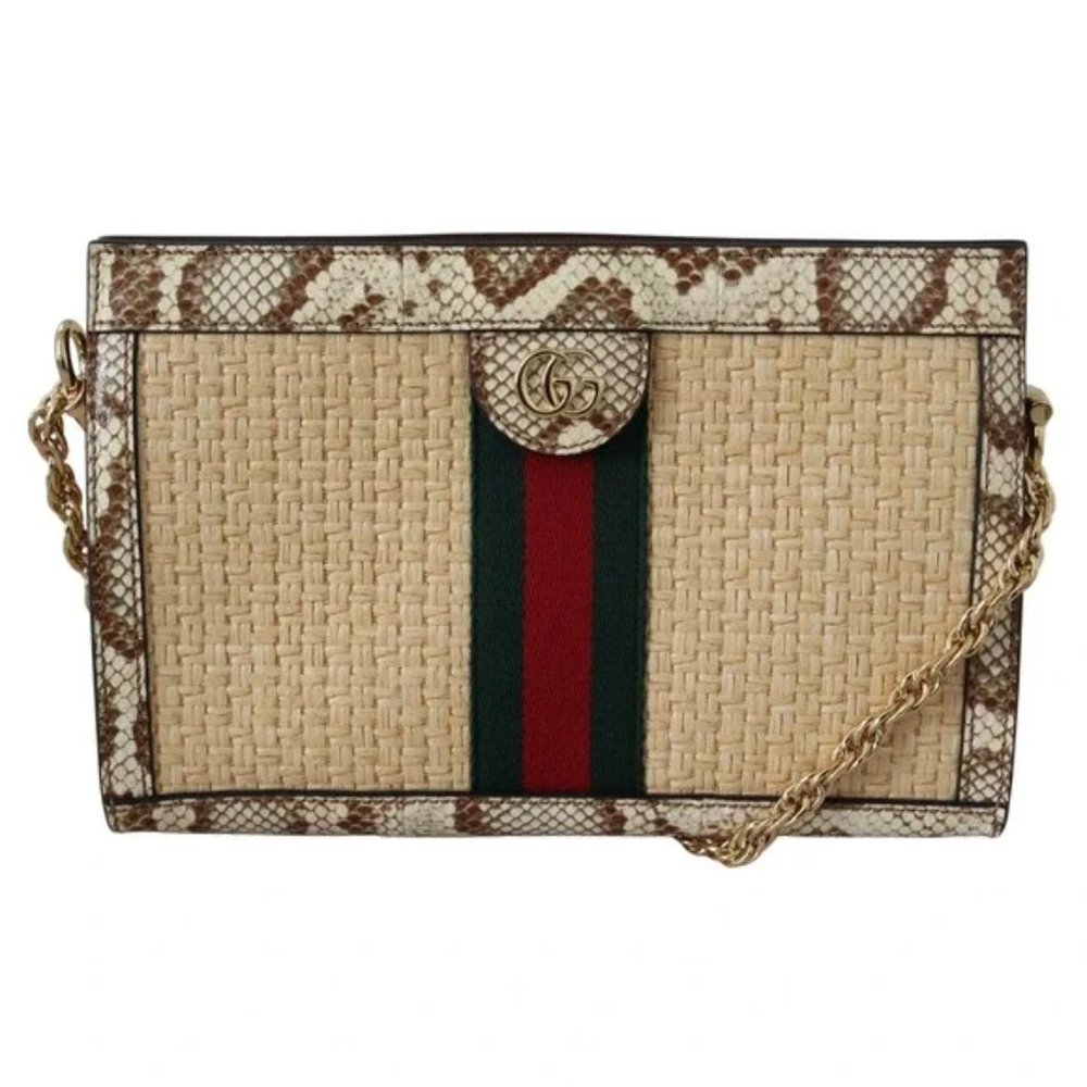 New GUCCI Beige Orphidia Chain Shoulder Bag (HOT SALE)